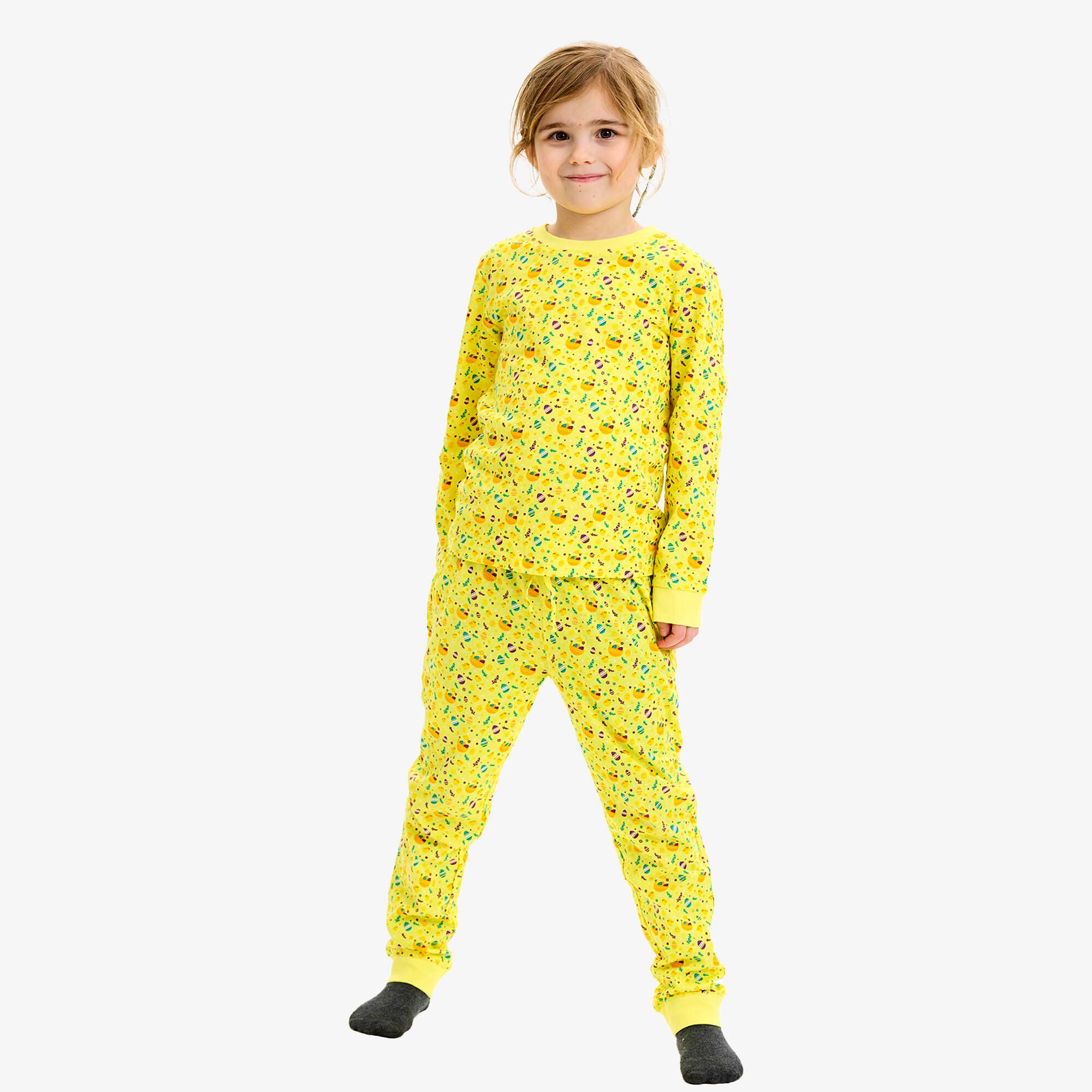 Påskpyjamas Gul - Barn.